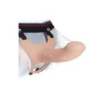 Agorshop 17 Cm Slicone Strap-On Curved Dong Içi Boş Kemerli Penis
