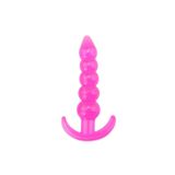 Agorshop 5 Boğumlu Jel Dokulu Anal Plug Pink