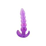 Agorshop 5 Boğumlu Jel Dokulu Anal Plug Purple
