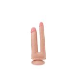 Agorshop Anal Ve Vajinal Kullanıma Uygun Çift Katmanlı Esnek Dokulu Çift Başlı Dildo 15,2 X 3,7 Cm