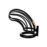 Agorshop Black World Master Male Chastity Breathable Cage Nefes Alınabilir Penis Kilidi 45 Mm