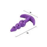 Agorshop Esnek Anal Tıpa 10Cm Boğumlu Anal Plug Vajinal Tıpa