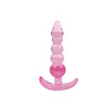 Agorshop Exvoid Lulier 5 Boğumlu Silikon Anal Plug Pembe