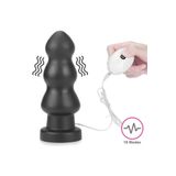 Agorshop Gerçekçi Silikon Yapısı Ile Tasarlanan 20 Cm 10 Modlu Titreşimli Anal Plug