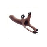 Agorshop Hollow Strap-On Silicone Curved Dong Içi Boş Kemerli Penis 17 Cm