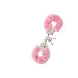 Agorshop Kaliteli Fetish Pembe Peluş Metal El Kelepçesi