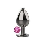 Agorshop Large Pink Taşlı Metal Anal Plug