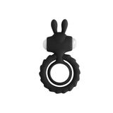 Agorshop Nuo Rabbit Klitoral Titreşimli Penis Halkası Siyah
