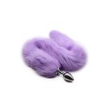 Agorshop Purple Fox Tail Tilki Kuyruklu Metal Anal Plug