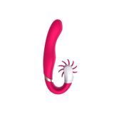 Agorshop Rotating Tongue Lick Clit Stimulation G-Spot Rabbit Vibrator Pink