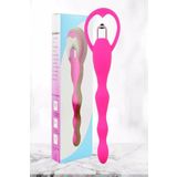 Agorshop Titreşimli Pembe Silikon Anal Plug Tıkaç
