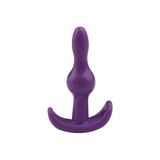 Agorshop Yüksek Kalite Parlak Yüzey Jel Dokulu Klasik Boğumlu Anal Plug Mor