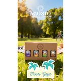 AGOSTO Tanışma Seti-Lavanta • Mavi Kelebek & Turunç • Çilek & Lime • Mürver Çiçeği - 4x120 ml Baz Seti