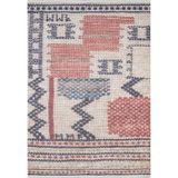 Agra Lacivert Modern Geometrik Etnik Eskitme Desenli Boho Makinada Yıkanabilir Hafif Hav Toz Vermez Leke Tutmaz Kaymaz Taban Dijital Makine Baskı Halı Oturma Odası Salon Yolluk Koridor Mutfak Halısı