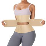 Agraflı Latex Korse Inceltici Kum Saati Sıkılaştırıcı Bel Korsesi (TEN, S-M)