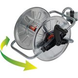 Agrati 130 Hareketli Hortum Makarası Krom Metal (50 mt-1/2'')
