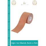 #Ağrıbandı Kore Ginsengli Glukozamin Gümüş İyonu Saponin Omuz Karın Kalça Ağrı Isıı Bandı 5Cm X 5M