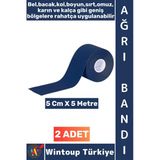 #Ağrıbandı Uzun Süre Etki Kas Bel Bacak Kol Boyun Sırt Omuz Karın Kalça Lacivert Ağrı Bandı 2 Adet