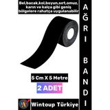 #Ağrıbandı Uzun Süre Etki Kas Bel Bacak Kol Boyun Sırt Omuz Karın Kalça Siyah Isı Ağrı Bandı 2 Adet