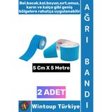 #Ağrıbandı Uzun Süre Etkili Kas Bel Bacak Kol Boyun Sırt Omuz Karın Kalça Mavi Isı Ağrı Bandı 2 Adet