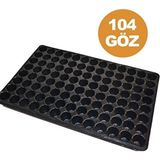 Agro Market-104 Gözlü 10 LU PAKET Fide Viyolü Fide Kabı Fide Yetiştime Kabı Sebze Viyolü - Siyah