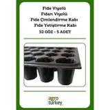 Agro Turkey 5 Adet - 104 Göz Fide Viyolü-Fidan Viyolü-Çimlendirme Kabı-Fide Yetiştirme Kabı-Tohum Ekim Dikim Kabı