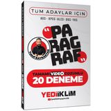 AGS KPSS ALES DGS YKS Tüm Adaylar İçin Paragraf Tamamı Video Çözümlü 20 Deneme