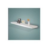 AGT Duvar Rafı-gizli Bağlantılı Parlak Beyaz Uçan Raf-ebat 90cm*20cm