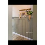 AGT HEDİYELİ Dekoratif, Duvar Çıtası, Ahşap Duvar Paneli, Boyanabilir, Mdf, (3 ADET, 3'lü Paket 54 x 105