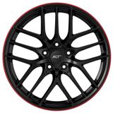 AGT Wheels 18 inç 5*112 ET35 Siyah-Kırmızı Jant Takımı (J-6194) (Default Title)