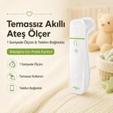 Agu Baby Agu Fay Temassız Akıllı Ateş Ölçer | 1 Saniyede Hızlı Ölçüm | Telefon Uygulaması ile Senkronizasyon |bebek, Çocuk ve Yetişkin Kullanımı