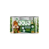Agua Aqua Bambu 12’li Tuvalet Kağıdı 3 Katlı – 4’lü Koli (Toplam 48 Rulo) Yumuşak ve Dayanıklı