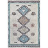 Aguascalientes Bej Modern Modern Geometrik Etnik Desenli Boho Makinada Yıkanabilir Hav Toz Vermez Leke Tutmaz Kaymaz Taban Dijital Makine Baskı Halı Oturma Odası Salon Yolluk Koridor Mutfak Halısı