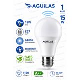 AGUILAS Hareket Sensörlü Led Lamba E27 Duy 15w 1150 lümen Işık Lamba A++ Otomatik Led Ampül Hareket Algılayıcılı