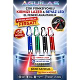 AGUILAS Kedi Lazeri Kırmızı Lazer Anahtarlık Kedi Oyun Lazeri Pil Dahil Kedi Oyuncağı