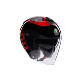 Agv Açık Motosiklet Kaskı Irides Valenza Matt Grey Red Conf.