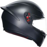 AGV Agv K1 S Mono Matt Black Kapalı Kask Sert Plastik Malzeme ile Tam Yüz Koruma Sağlar - Mat Siyah