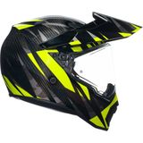 Agv Ax-9 Multı Steppa Kapalı Kask Karbon Gri-neon Sarı - Renkli