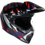 Agv Ax9 Mplk Steppa Carbon Red Blue Kapalı Kask - XL - Renkli