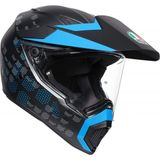 Agv AX9 Multi Antartica Matt Black/Cyan Kapalı Kask