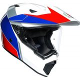 Agv AX9 Multi Atlante White Blue Red Kapalı Kask