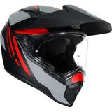 Agv Ax9 Multi Refractive Adv Corbon Red Kapalı Kask - Renkli - S - M