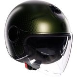 Agv Eteres Andora Matt Green Black Açık Kask - Renkli