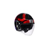 AGV Eteres Camogli Black Red Purple Açık Kask