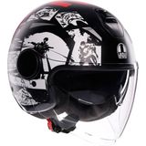 Agv Eteres History Matt Black White Red Açık Kask - XL - Renkli