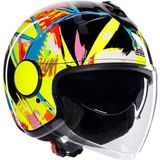 Agv Eteres Rossi Winter Test 19 Güneş Vizörlü Açık Kask - Tek Renk