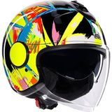 Agv Eteres Rossi Winter Test 2019 Açık Kask - Renkli