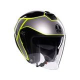 Agv Irides Davao Black Grey Yellow Motorsiklet Kaskı