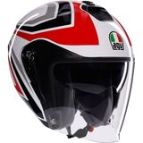 Agv Irides Tolosa Black Grey Red Açık Kask - Renkli
