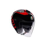 Agv Irides Valenza Matt Grey Blk Red Açık Kask